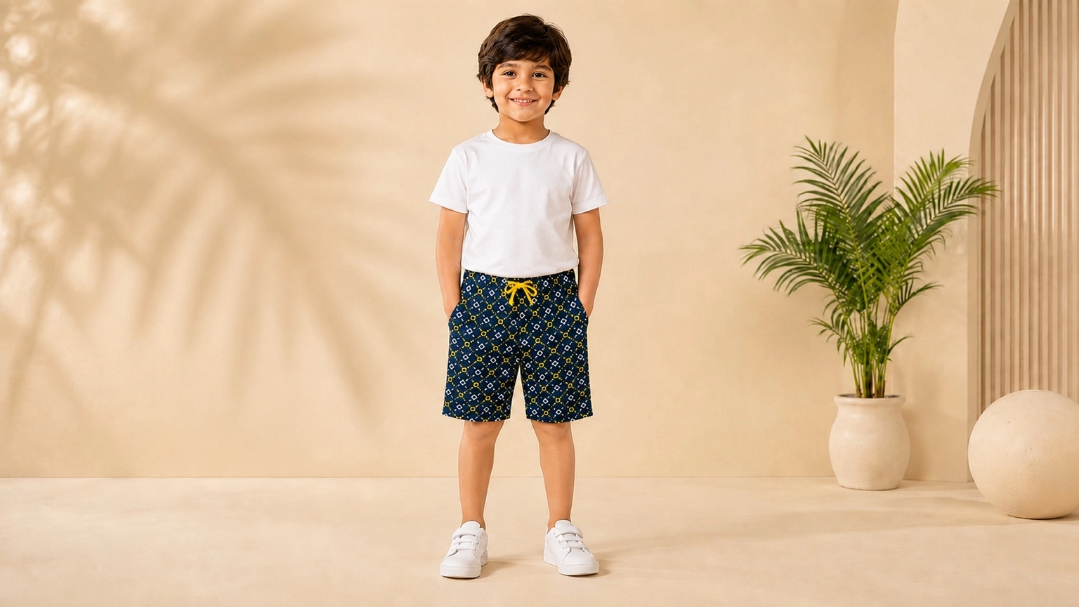 Printed Bermuda